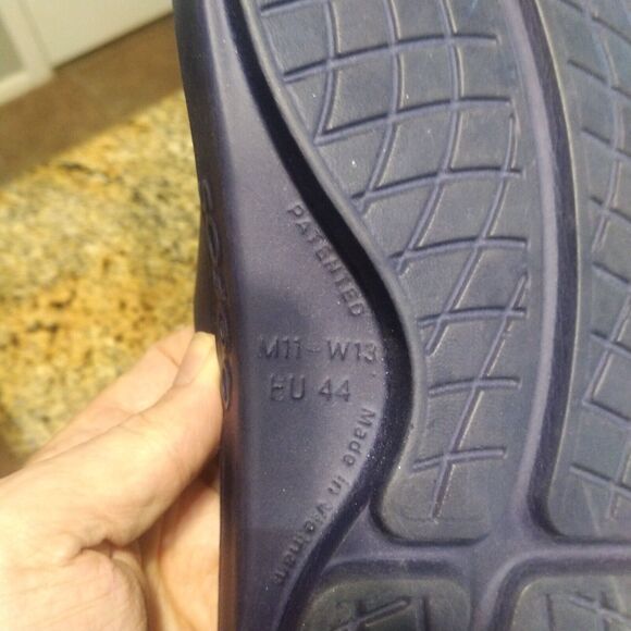 OOFOS OOahh Luxe Women's Sport Slide Recovery Comfort Sandals Blue Size W13/M11 - Picture 13 of 13